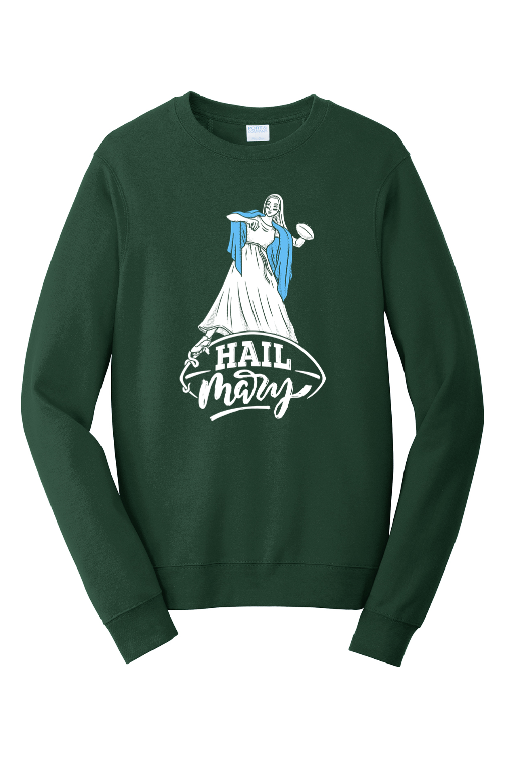 Hail Mary - Catholic Football - Crewneck Sweatshirt