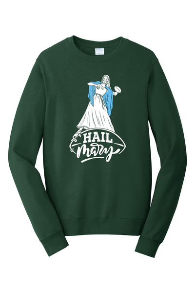 Hail Mary - Catholic Football - Crewneck Sweatshirt
