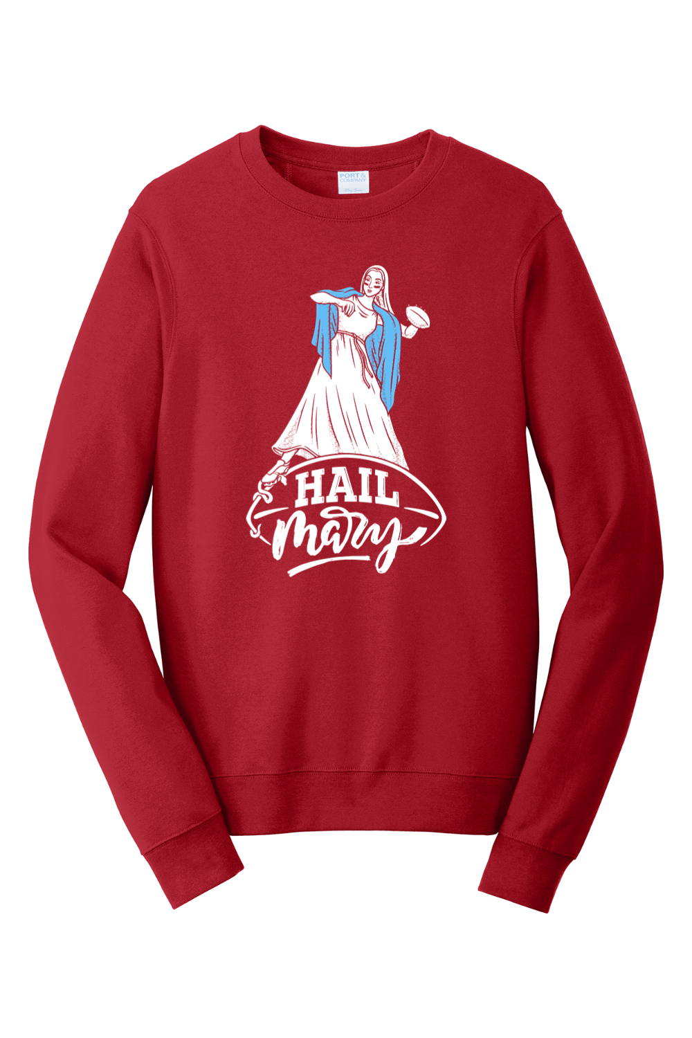 Hail Mary - Catholic Football - Crewneck Sweatshirt