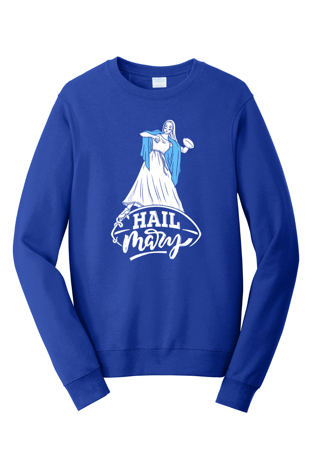 Hail Mary - Catholic Football - Crewneck Sweatshirt