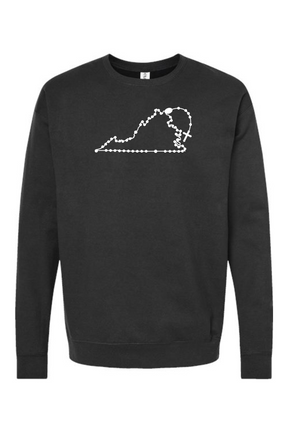 Virginia Catholic Rosary Crewneck Sweatshirt