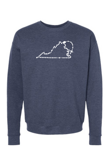 Virginia Catholic Rosary Crewneck Sweatshirt