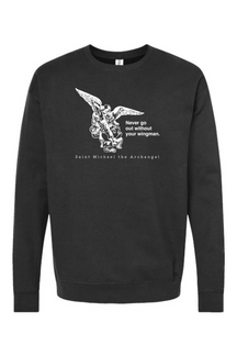 Never Go Without Your Wingman - St. Michael the Archangel Crewneck Sweatshirt