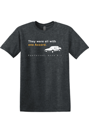 One Accord - Pentecost, Acts 2:1 Adult T-Shirt