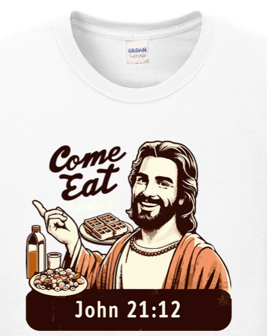 Come Eat Breakfast John 21:12 Long Sleeve