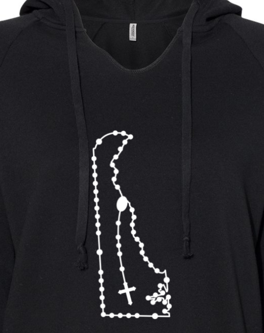 Delaware Catholic Rosary Drop Hoodie