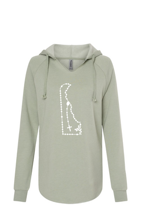 Delaware Catholic Rosary Drop Hoodie