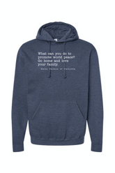 Love Your Family - St. Teresa of Calcutta Hoodie Sweatshirt