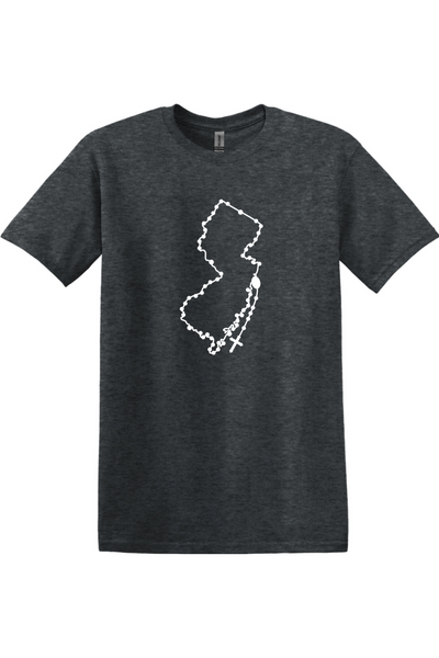 New Jersey Catholic Rosary Adult T-shirt