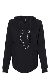 Illinois Catholic Rosary Drop Hoodie