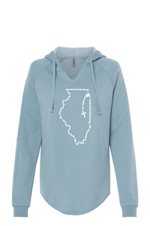 Illinois Catholic Rosary Drop Hoodie