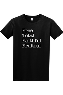 Free Total Faithful Fruitful - Theology of the Body Adult T-shirt