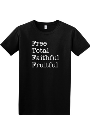 Free Total Faithful Fruitful - Theology of the Body Adult T-shirt