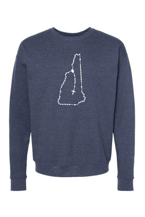 New Hampshire Catholic Rosary Crewneck Sweatshirt