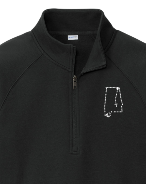 Alabama Catholic Rosary Quarter Zip Sweatshirt