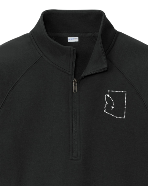 Arizona Catholic Rosary Quarter Zip Sweatshirt