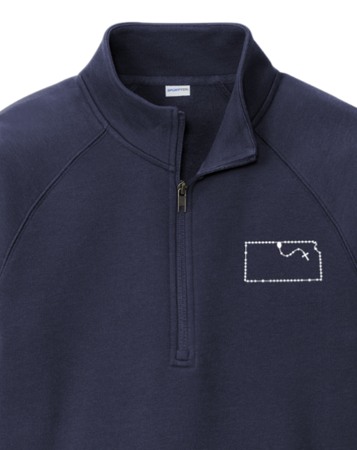 Kansas Catholic Rosary Quarter Zip Sweatshirt