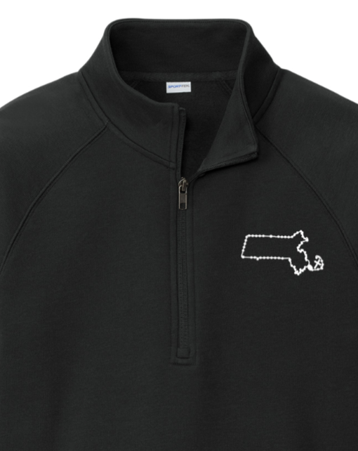 Massachusetts Catholic Rosary Quarter Zip Sweatshirt