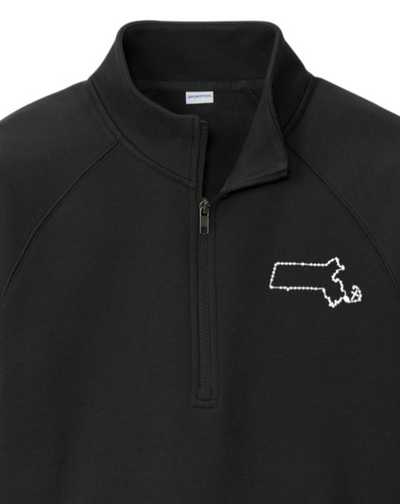 Massachusetts Catholic Rosary Quarter Zip Sweatshirt