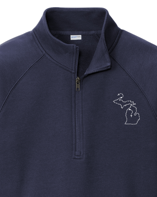 Michigan Catholic Rosary Quarter Zip Sweatshirt