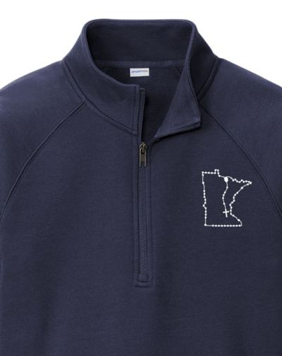 Minnesota Catholic Rosary Quarter Zip Sweatshirt