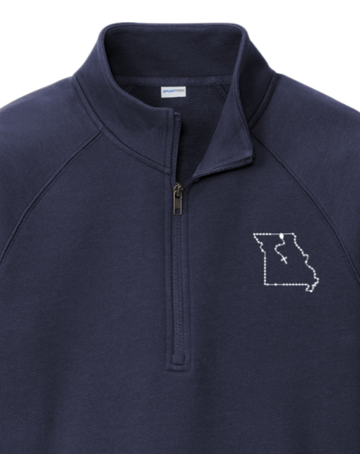 Missouri Catholic Rosary Quarter Zip Sweatshirt