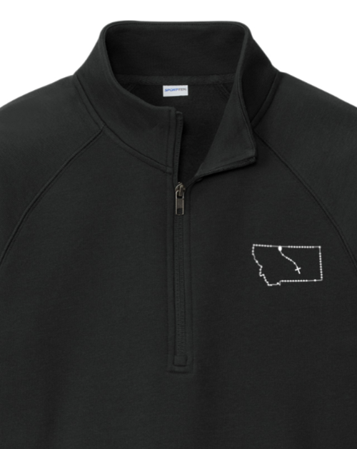 Montana Catholic Rosary Quarter Zip Sweatshirt