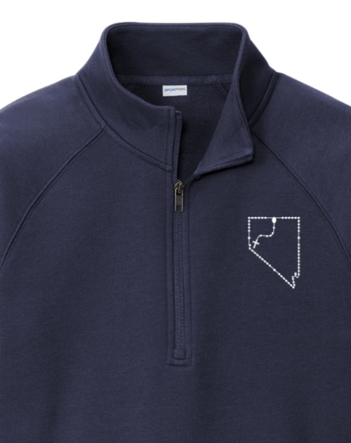 Nevada Catholic Rosary Quarter Zip Sweatshirt