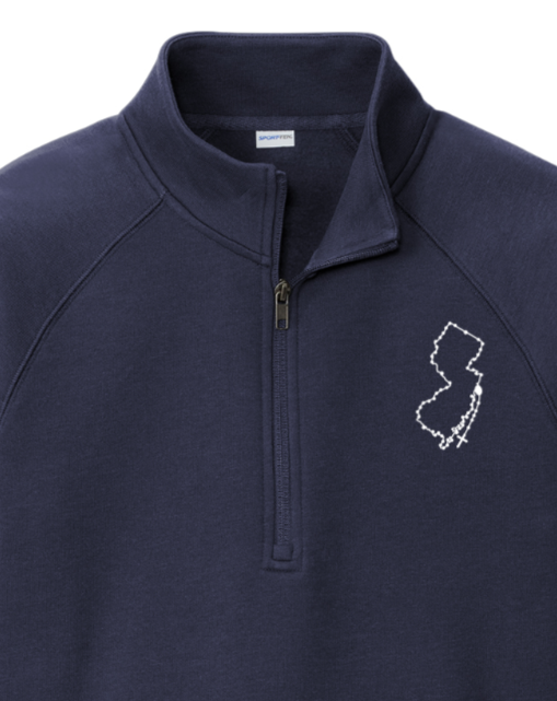 New Jersey Catholic Rosary Quarter Zip Sweatshirt