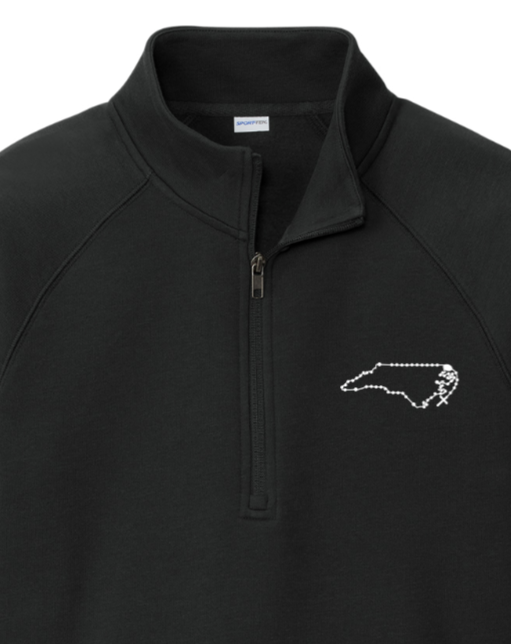 North Carolina Catholic Rosary Quarter Zip Sweatshirt