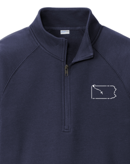 Pennsylvania Catholic Rosary Quarter Zip Sweatshirt