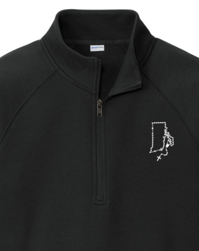 Rhode Island Catholic Rosary Quarter Zip Sweatshirt