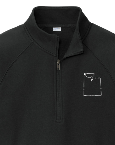 Utah Catholic Rosary Quarter Zip Sweatshirt