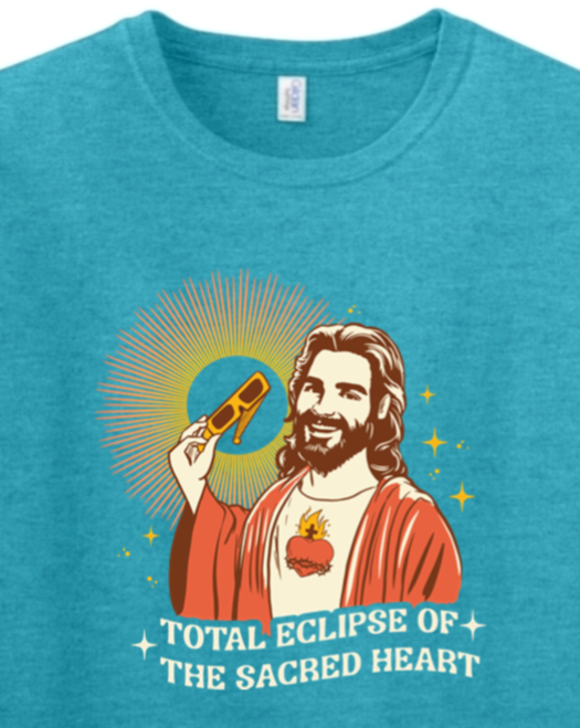 Total Eclipse of the Sacred Heart Adult T-Shirt