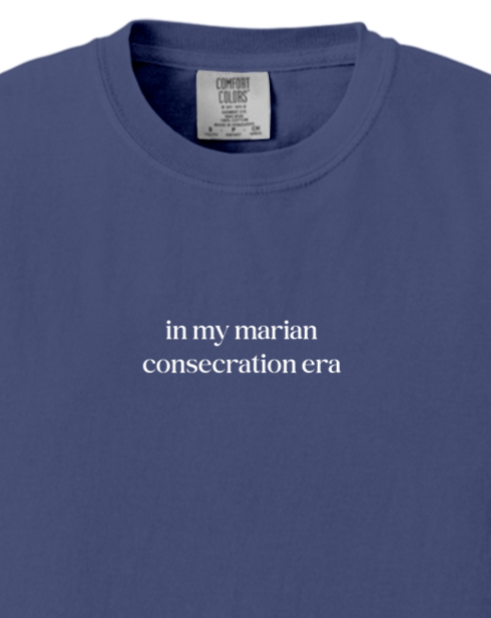 In My Marian Consecration Era Youth T-shirt - Comfort Colors