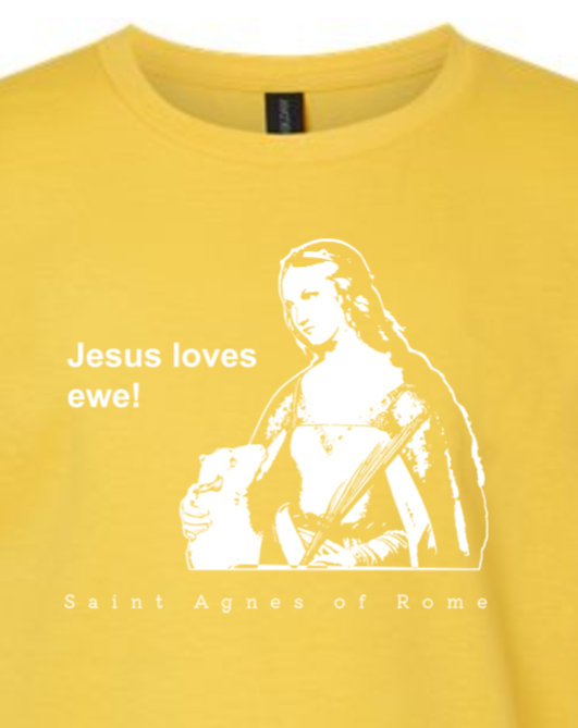 Jesus Loves Ewe - St. Agnes Youth T-Shirt