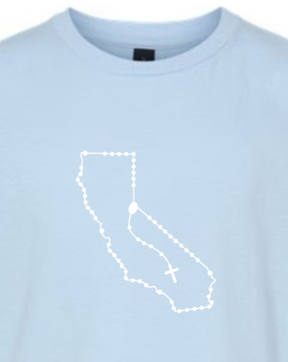 California Catholic Rosary Youth T-shirt