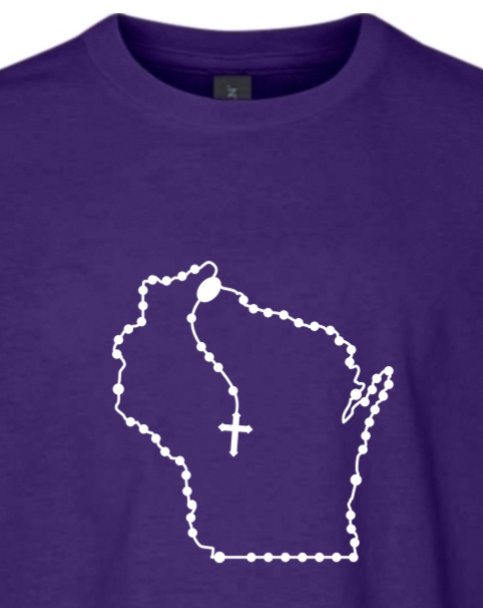 Wisconsin Catholic Rosary Youth T-shirt