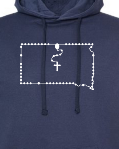 South Dakota Catholic Rosary Hoodie Sweatshirt