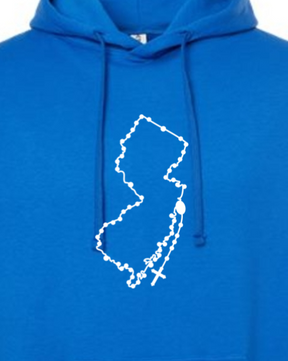 New Jersey Catholic Rosary Hoodie Sweatshirt
