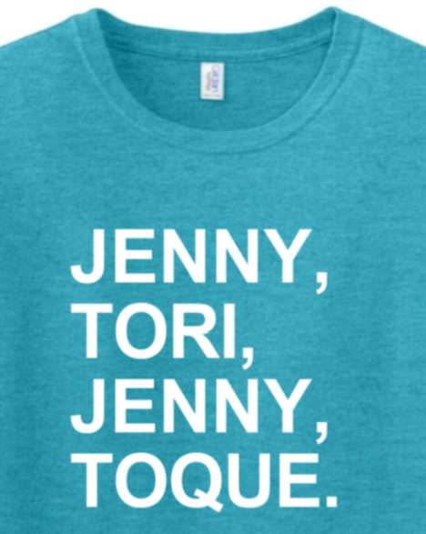 Jenny, Tori, Jenny, Toque Adult T-Shirt