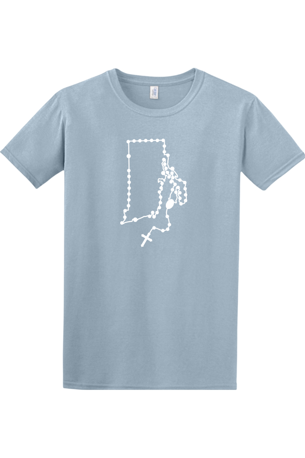 Rhode Island Catholic Rosary Adult T-shirt
