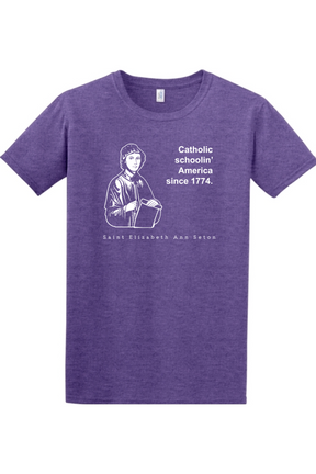 Catholic Schoolin' - St. Elizabeth Ann Seton Adult T-Shirt