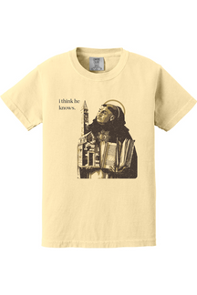 I Think He Knows - St. Thomas Aquinas Youth T-Shirt - Comfort Colors