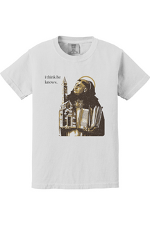 I Think He Knows - St. Thomas Aquinas Youth T-Shirt - Comfort Colors