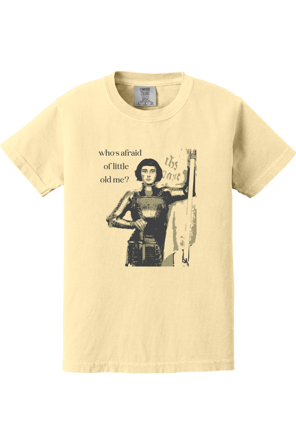 Who's Afraid of Little Old Me? - St. Joan of Arc Youth T-shirt - Comfort Colors