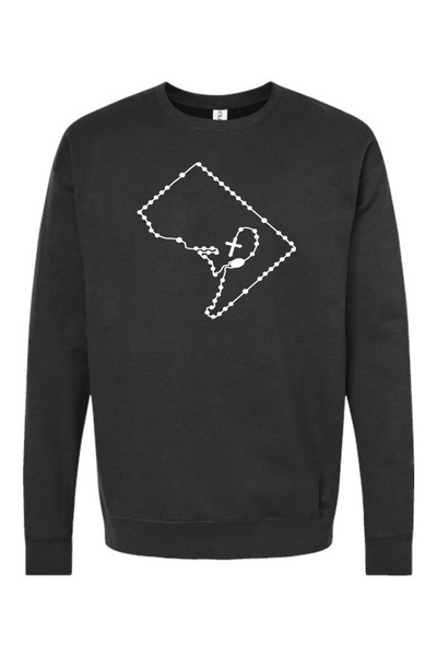 Washington D.C. Catholic Rosary Crewneck Sweatshirt