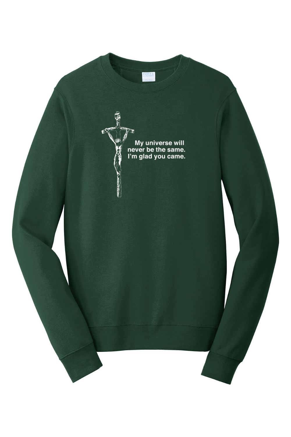 Glad He Came - Crucifix - Crewneck Sweatshirt