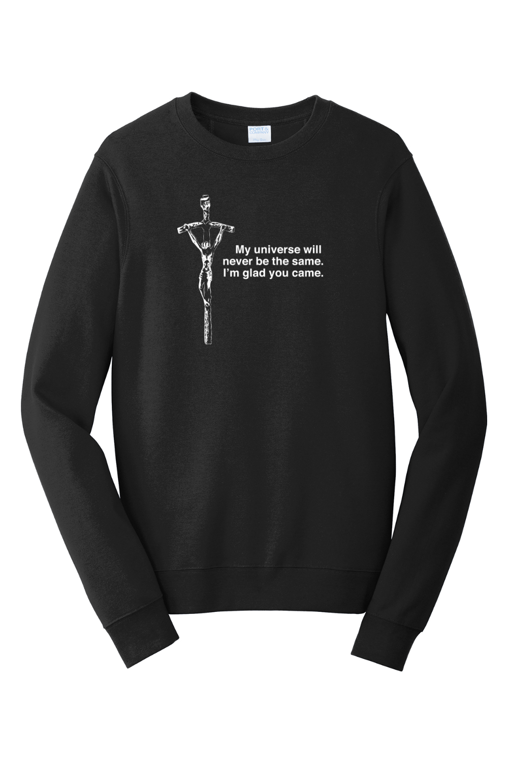 Glad He Came - Crucifix - Crewneck Sweatshirt