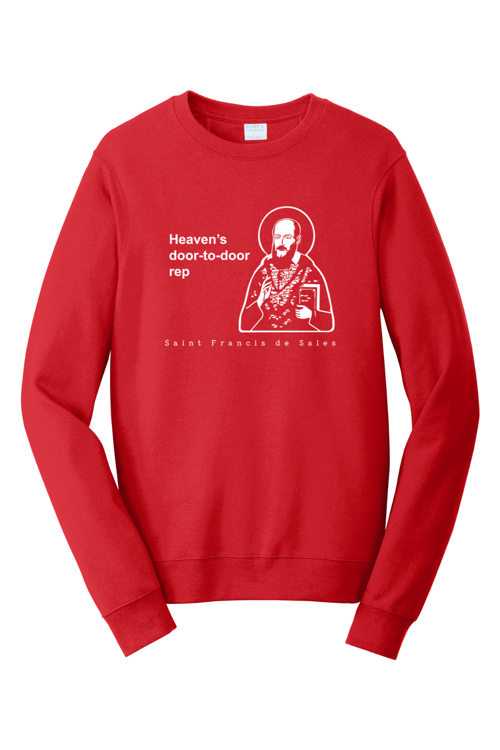 Heaven's Door-to-Door Rep - St. Francis de Sales Crewneck Sweatshirt